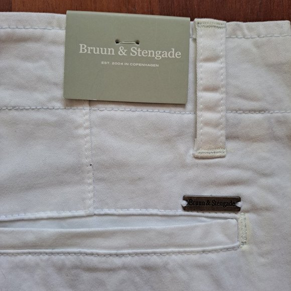 New Bruun & Stengade Men's White Floral Shorts Size 31 - Picture 6 of 9